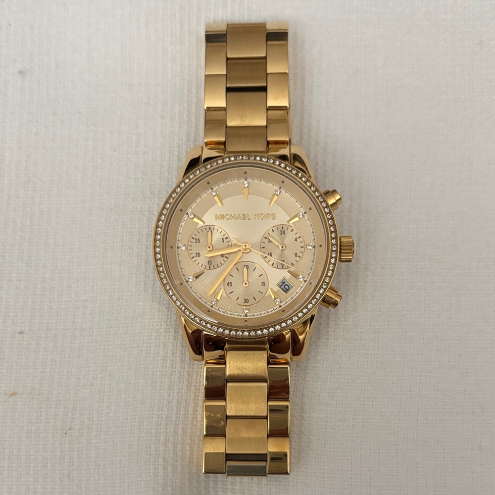 Michael Kors Gold Chronograph Women's Watch